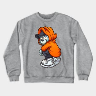 Hooded Teddy bear Crewneck Sweatshirt